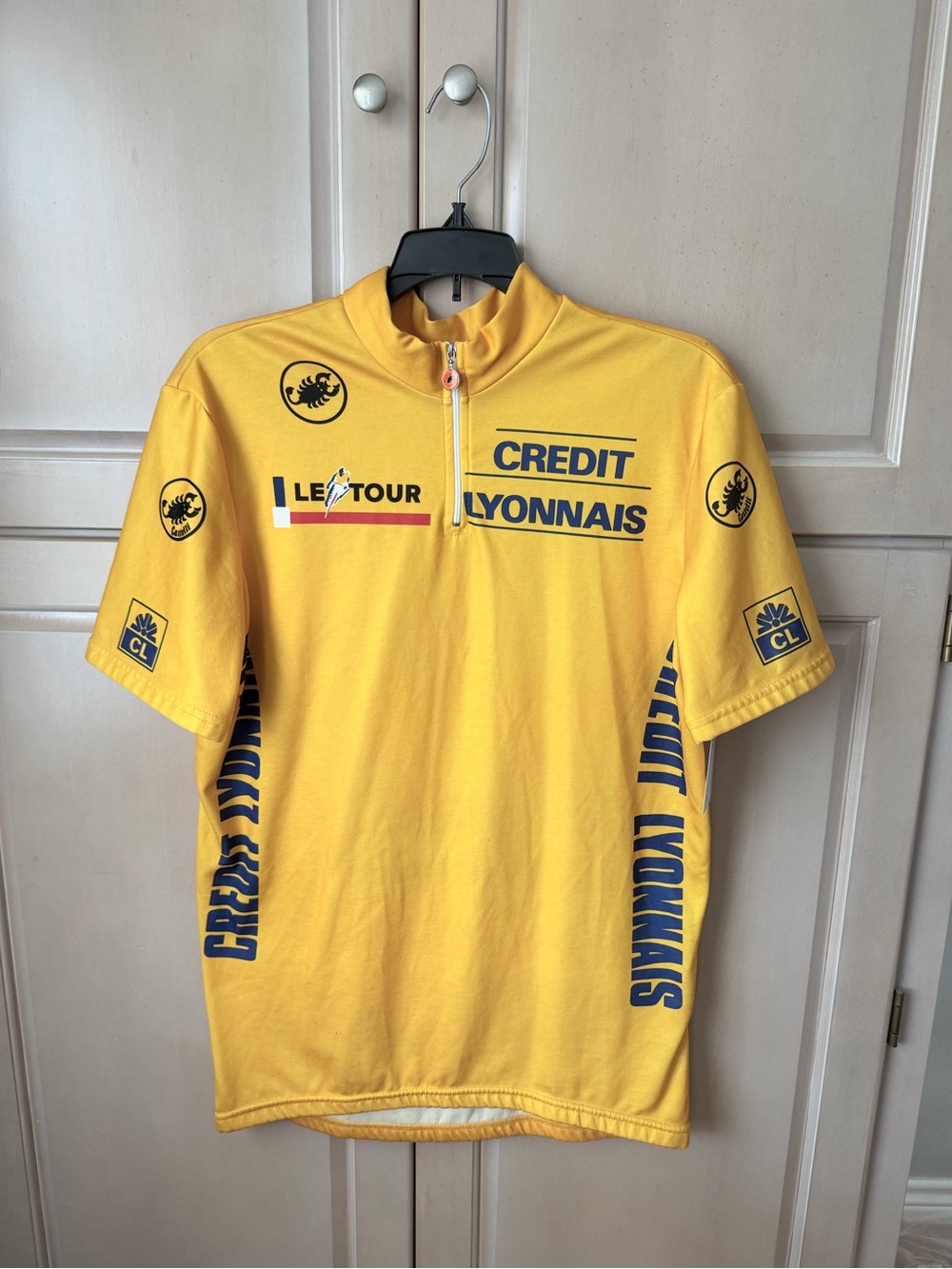 Vintage Castelli Tour de France Yellow Leader’s Cycling Jersey